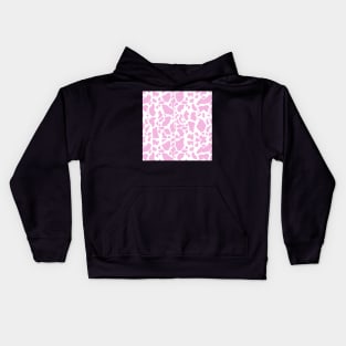 White Pink Cow Animal Print Kids Hoodie